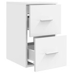 vidaXL Meuble de Salle de Bain In-between Blanc 30 x 41 x 50 cm