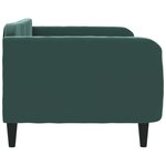 vidaXL Lit de repos vert foncé 100x200 cm velours