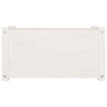 vidaXL Jardinières d'extérieur 2 Pièces Blanc 60x31x31 cm Bois de pin
