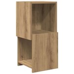 vidaXL Meuble d'angle Chêne artisanal 30 5x30x65cm Bois d'ingénierie