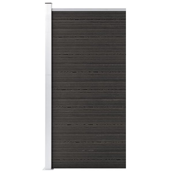 vidaXL Panneau de clôture WPC 95x186 cm Gris