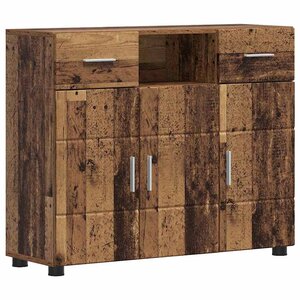 vidaXL Cabinet en Bois avec tiroir Bois ancien 88 5 x 30 5 x 73 cm