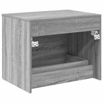 vidaXL Meuble de Salle de Bain Suspendu Sonoma gris