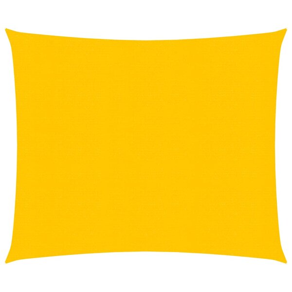 vidaXL Voile d'ombrage 160 g/m² carré jaune 4 5x4 5 m PEHD
