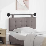 vidaXL Tête de lit suspendue Taupe Tissu