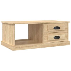 vidaXL Table basse Chêne sonoma 90x50x35 cm Bois d'ingénierie