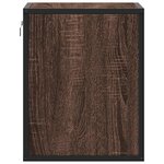 vidaXL Tables de chevet murales 2 Pièces chêne marron 40x31x39 5 cm