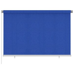 vidaXL Store roulant d'extérieur 220x140 cm Bleu PEHD