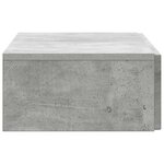 vidaXL Table d'appoint murale Gris béton 87 5 x 34 5 x 17 cm
