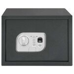 vidaXL Coffre électronique numérique avec verrouillage par empreinte digitale 25x35x25 cm en acier