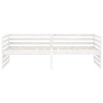vidaXL Lit de jour sans matelas blanc bois de pin massif 90x200 cm