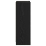 vidaXL Buffet avec tiroirs et portes chêne noir 73x31x90 cm