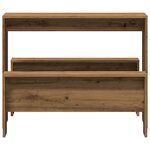 vidaXL Ensemble table à manger et bancs 3 Pièces bois d'ingénierie
