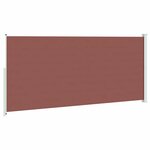 vidaXL Auvent latéral rétractable de patio 220x500 cm Marron