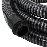 vidaXL Tuyau d'aspiration avec raccords en laiton noir 1 1" 4 m PVC