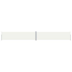 vidaXL Auvent latéral rétractable Crème 160x1200 cm