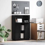 vidaXL Bureau Chêne noir 71 5 x 31 5 x 106 5 cm Bois d'ingénierie