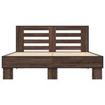 vidaXL Cadre de lit sans matelas chêne marron 120x190 cm