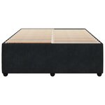 vidaXL Cadre de lit sans matelas noir 160x200 cm velours