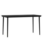 vidaXL Ensemble à manger de jardin et coussins 7 Pièces Marron