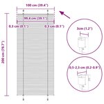 vidaXL Store plissé bleu 100x200 cm largeur du tissu 99 4 cm polyester