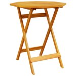 Set de Bistro Pliable 3 Pièces en Bois d'Acacia