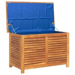 vidaXL Boîte de rangement de jardin persiennes 90x50x56 cm bois acacia