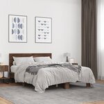 vidaXL Cadre de lit sans matelas chêne marron 140x190 cm