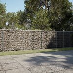 vidaXL Panier gabion avec couvercle 500x100x100 cm fer galvanisé