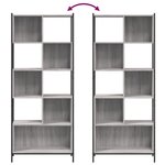 vidaXL Bibliothèque sonoma gris 72x28x172 cm bois d'ingénierie