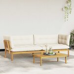 vidaXL Unité du canapé en palette de jardin 2 Pièce