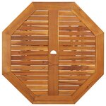 vidaXL Ensemble à manger de jardin 5 Pièces Bois d'acacia solide
