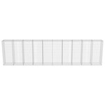 vidaXL Mur à gabion avec couvercles Acier galvanisé 600 x 50 x 150 cm