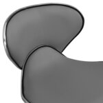 Chaise fauteuil siège de bureau informatique étude similicuir gris 02_0024025