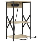 vidaXL Cabinet de chevet 2 Pièces Chêne Sonoma 41 x 31 x 76 cm