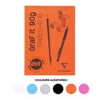 Bloc encollé GraFit Dot A5 80F 90g CLAIREFONTAINE