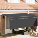 vidaXL Auvent Rétractable Anthracite 350 x 200 cm