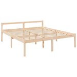 vidaXL Lit pour personne âgée 200x200 cm bois massif de pin