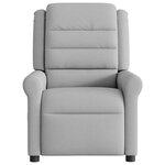 vidaXL Fauteuil de massage inclinable électrique gris nuage tissu