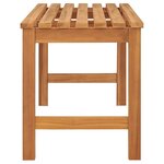 vidaXL Banc de jardin 114 cm bois de teck solide