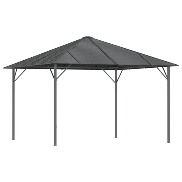 vidaXL Belvédère avec toit 3x3 m Anthracite