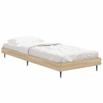 vidaXL Cadre de lit sans matelas chêne sonoma 75x190 cm