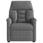 vidaXL Fauteuil inclinable de massage électrique gris foncé