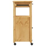 vidaXL Chariot de cuisine MONZA 48x40x88 5 cm bois massif de pin