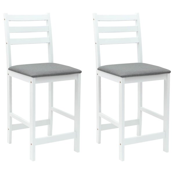 vidaXL Chaises de salle à manger 2 Pièces Blanc 40 x 47 5 x 99 5 cm
