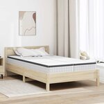 vidaXL Matelas 2 Pièces Blanc et Gris 60 x 200 cm Printemps Bonell