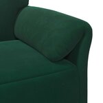 vidaXL Sofa 3 places Vert foncé 198 x 83 x 95 cm Velours