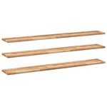 vidaXL Étagères flottantes 3 Pièces 140x20x2 cm acacia massif à l'huile