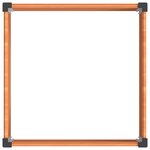 vidaXL Jardinière surélevée Marron 100 x 100 x 54 cm WPC et Aluminium