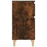 vidaXL Tables de chevet 2 Pièces chêne fumé 40x35x70 cm